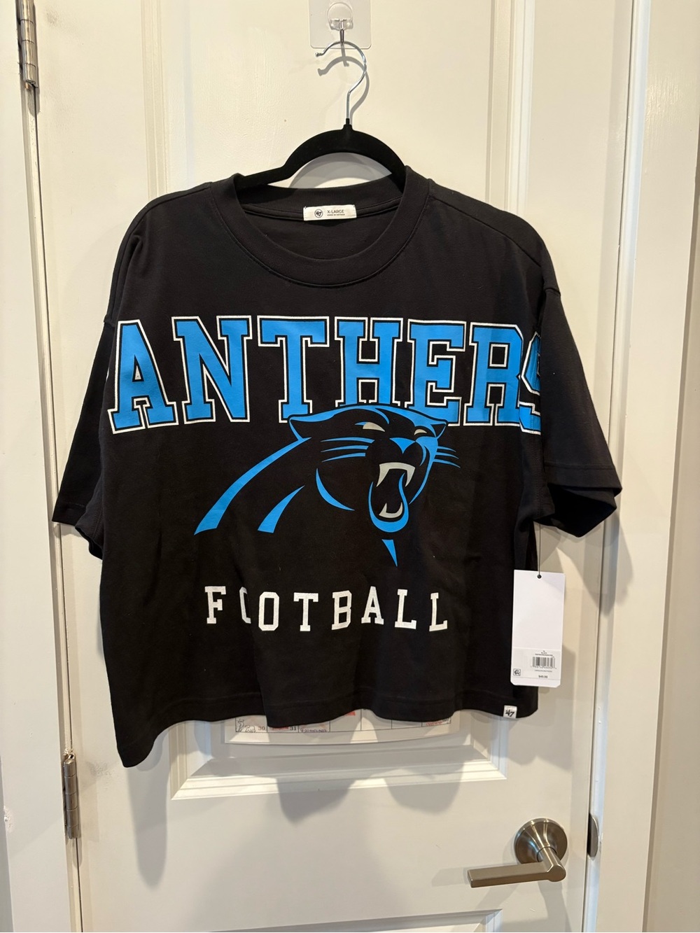 47 Black Panthers Graphic Tee with Blue Accents